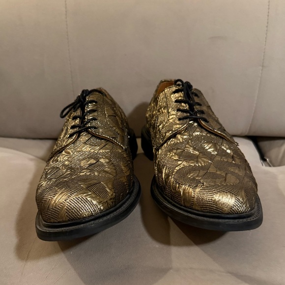Mr Turk Gold Textured Sanders & Sanders Oxford Shoe - Picture 4 of 8